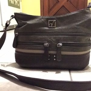 Leather shoulder or cross body purse